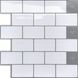 Самоклеюча поліуретанова плитка біла цегла 305х305х1мм (D) SW-00001193