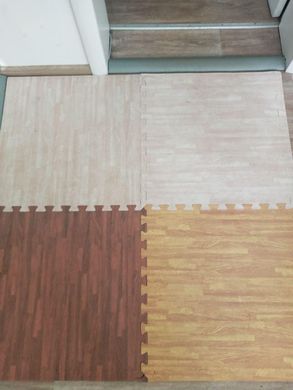 Підлога пазл - модульне підлогове покриття 600x600x10мм коричневе дерево (МР6) SW-00000204