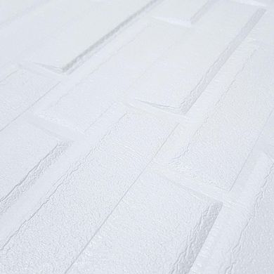 Самоклеюча 3D панель біла кладка 3080x700x5мм SW-00001759