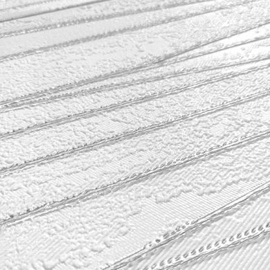 Самоклеюча 3D панель цегла срібні стрічки 700х700х5мм (441) SW-00001185
