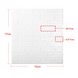 Самоклеюча декоративна стінова 3D панель бежевий ромб 700х700х7мм (168) SW-00000241