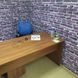 Декоративна 3D панель самоклейка під цеглу фіолетовий Катеринославський 700х770х5мм (041) SW-00000041