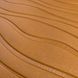 Самоклеюча декоративна настінно-стельова 3D панель коричневі хвилі 700x700x7мм (366) SW-00000849
