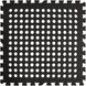 Підлога пазл перфорована - модульне покриття чорне 625x625x10мм (МР50) SW-00000660