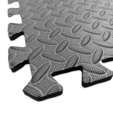 Підлога пазл - модульне покриття для підлоги чорне 600x600x10мм (МР15) SW-00001169