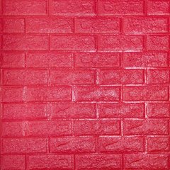 Самоклеюча 3D панель малинова-червона 700х770х5мм (108-5) SW-00001364