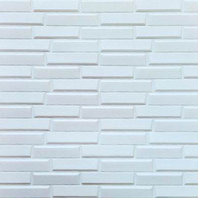 Самоклеюча декоративна 3D панель біла кладка 770х700х5 мм (031) SW-00000167